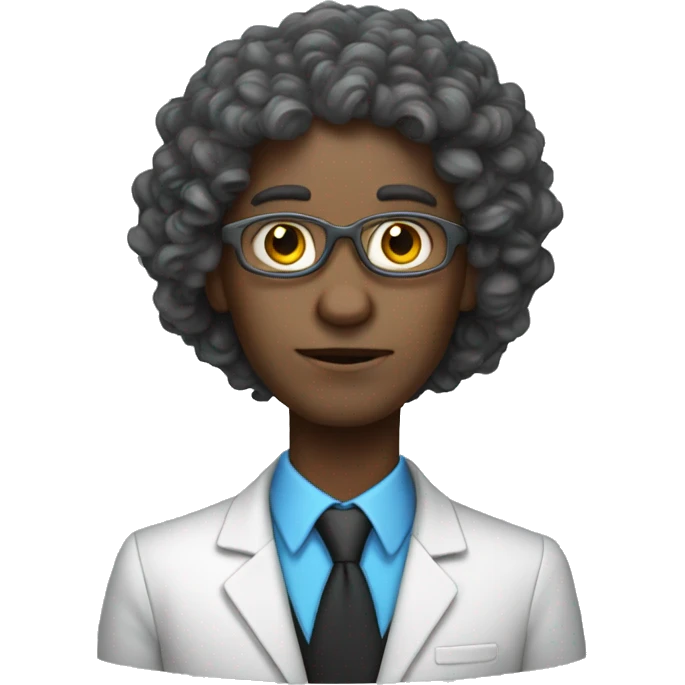 teacher, alien with long curly hair emoji