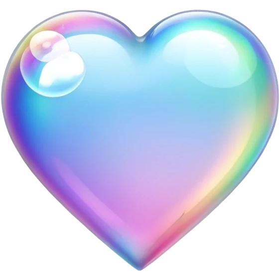 Heart with bubble emoji