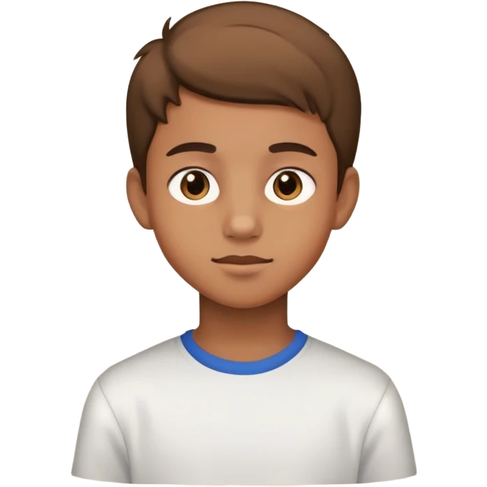Niño Adolescente de piel morena clara  emoji