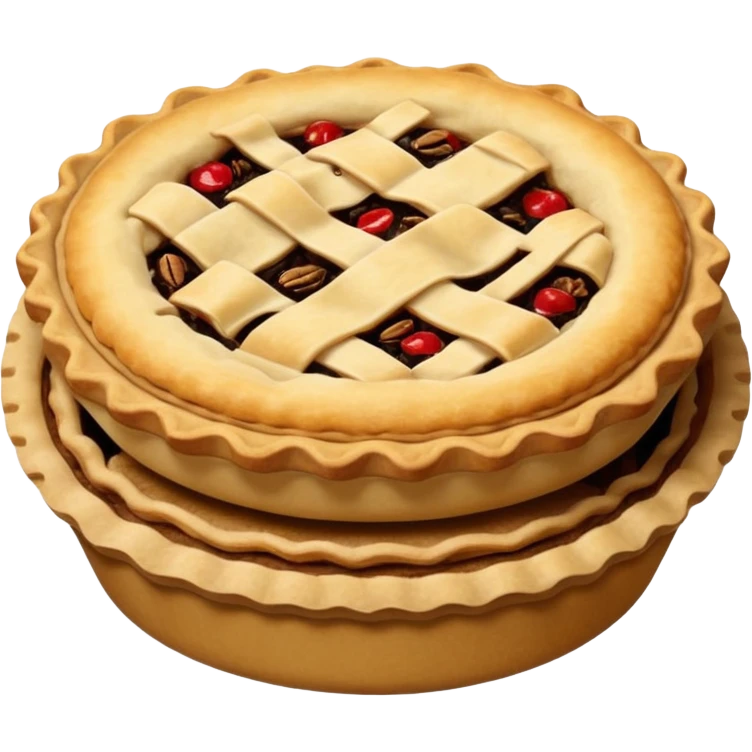create a pie emoji, similar to a mince pie emoji