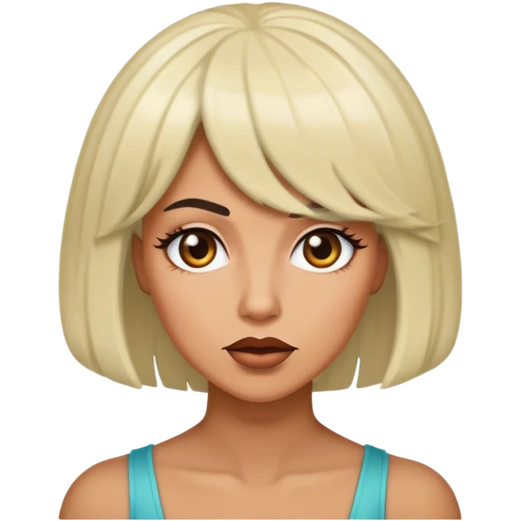 Shriek wearing a wig and looks sassy  emoji