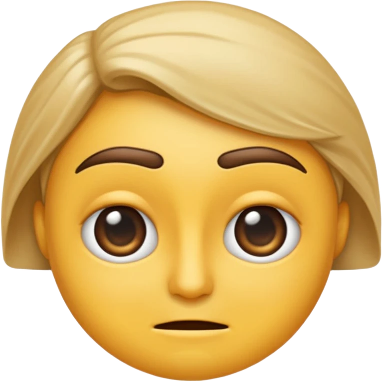 emoji classique représentant une problématique, expression perplexe, sourcils froncés, main sur le menton emoji
