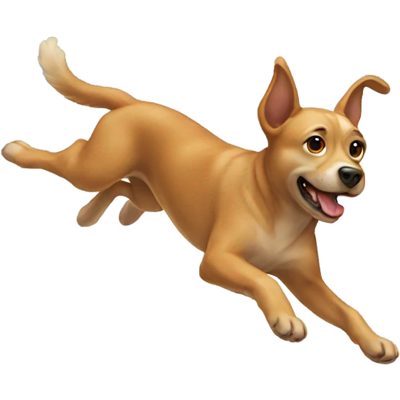 Dog flying emoji