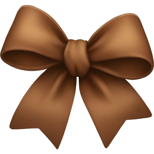 brown bow emoji