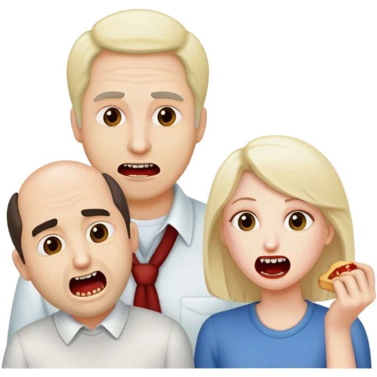 Jimmy Mottola getting his head chomped by me and then patty regretting his malfeasance post-hoc  emoji