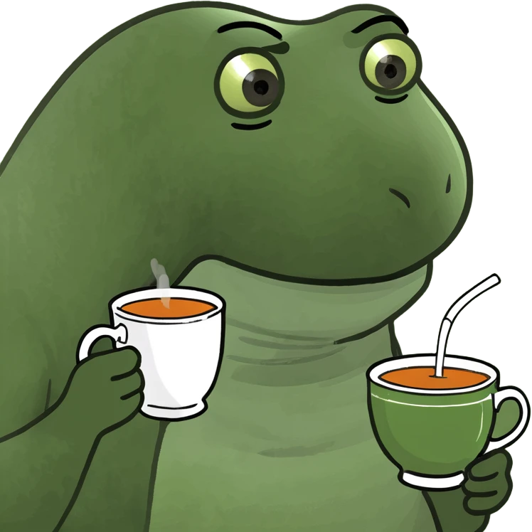 joe and rosco drinking tea  emoji