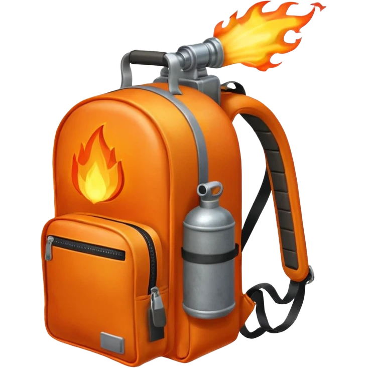 flame thrower with backpack emoji