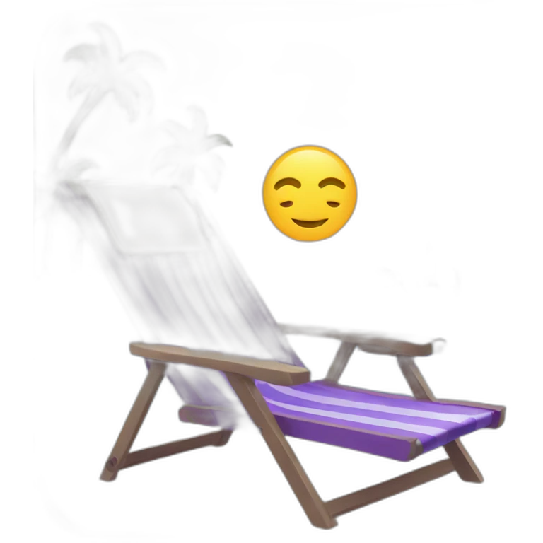 Sea vacation purple icon emoji