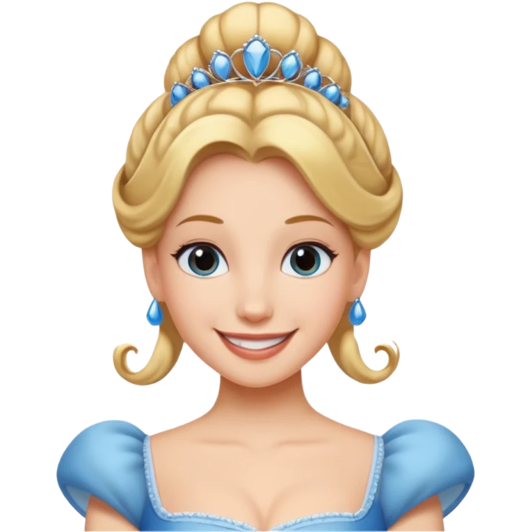 cendrillon elle a les cheveux relevés emoji