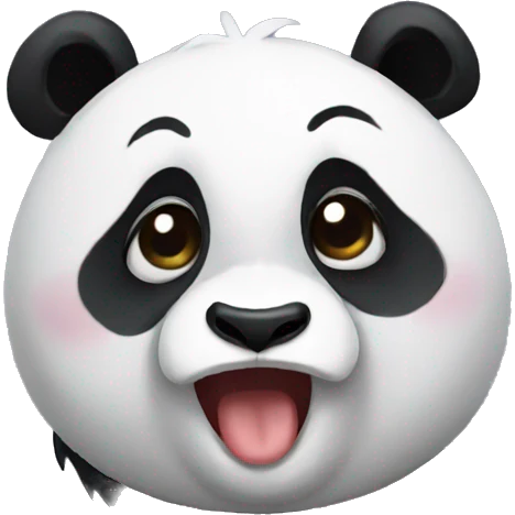 Panda crying emoji