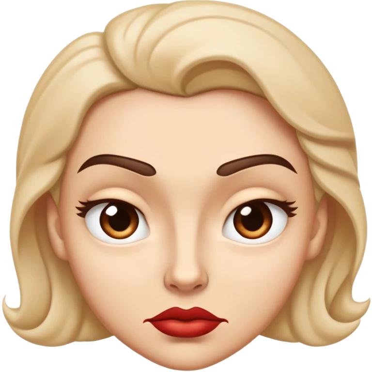 A spiteful face looks tight and sharp—eyebrows slightly lowered, lips curled in a smirk or pressed in a smug line, with eyes that or narrow with defiance or satisfaction emoji