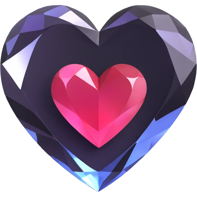 crystal heart emoji