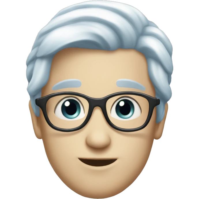 light pale Blue books semi realistic emoji