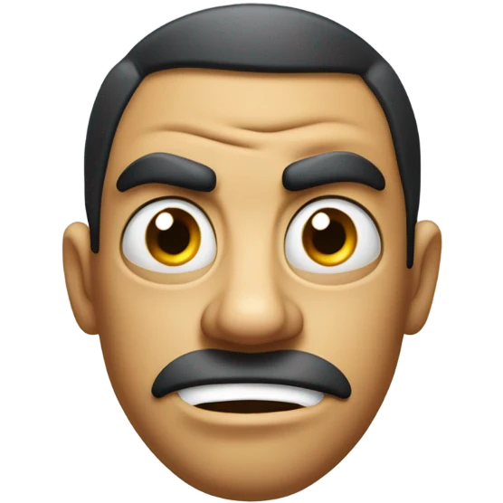 Funny mad face emoji