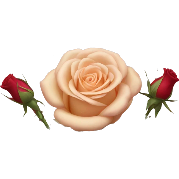Painting of roses emoji