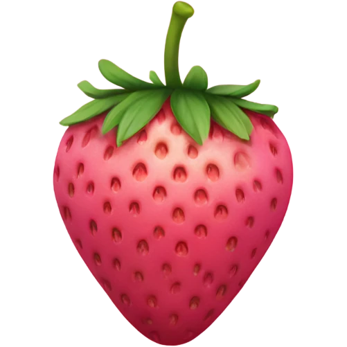 pink strawberry  emoji
