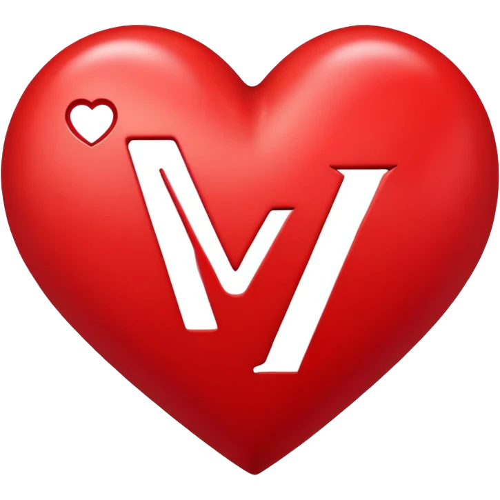 Heart with the letter y inside  emoji