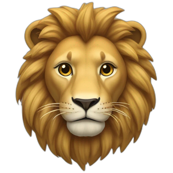 Un lion qui joue à la switch emoji