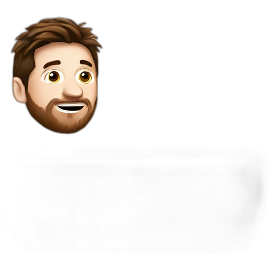 Messi in the bathroom emoji
