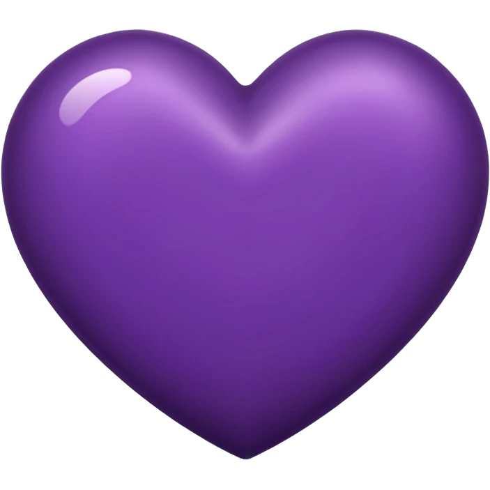 Dark purple heart emoji
