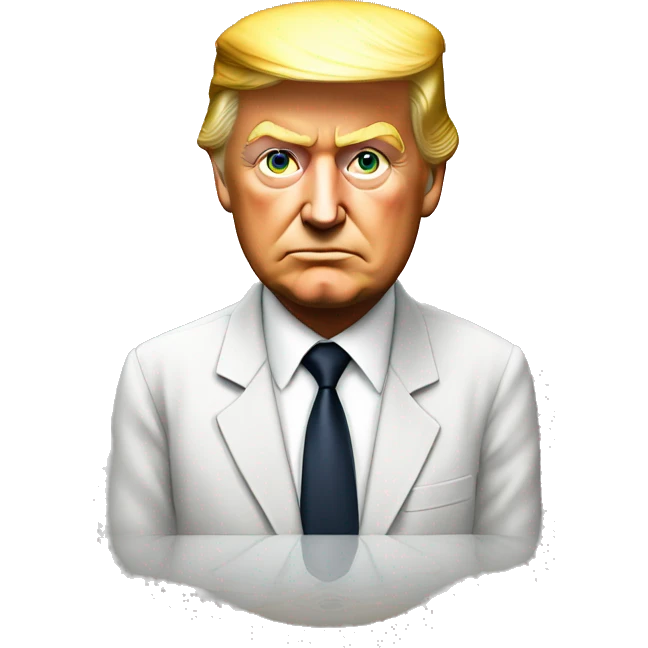 Trump ￼with red X over it emoji