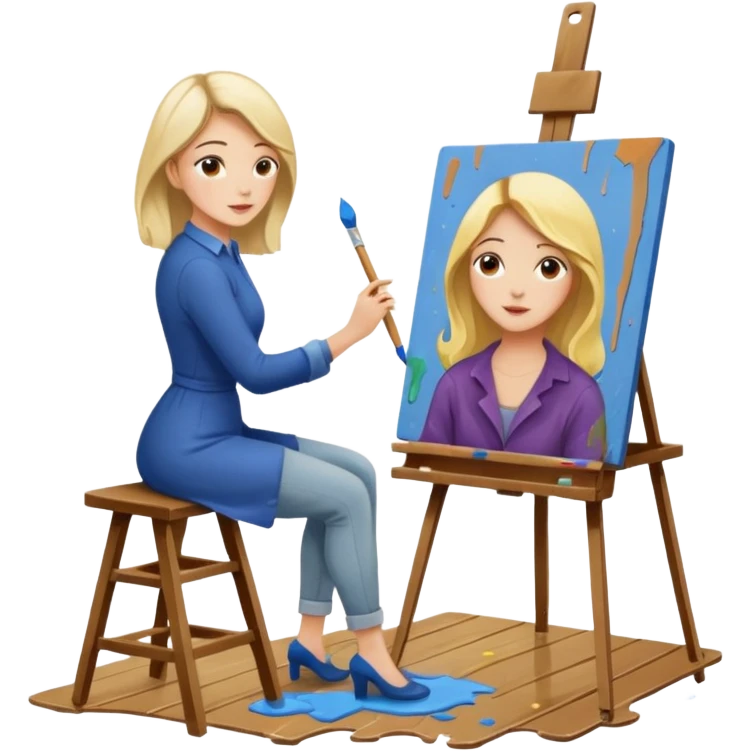 cozy art studio emoji