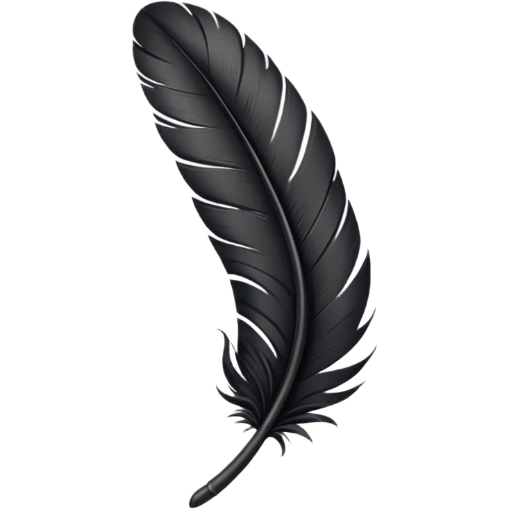 black feather emoji
