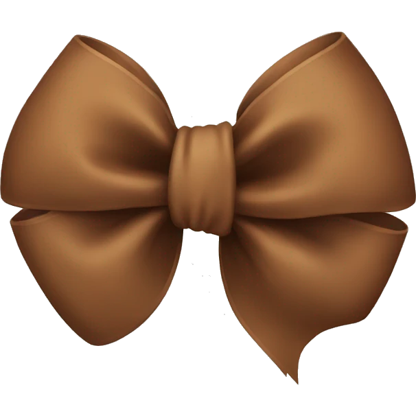Brown cute bow  emoji