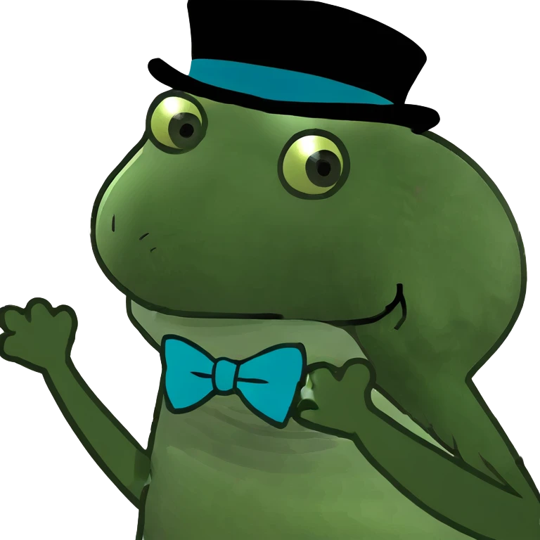 Dancing frog emoji