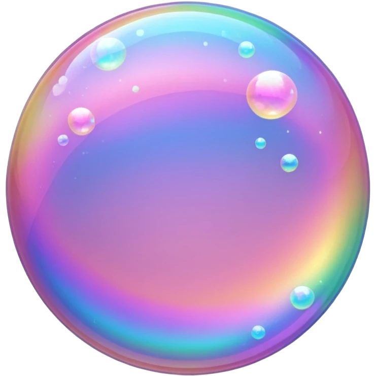 pink sparkling bubble emoji