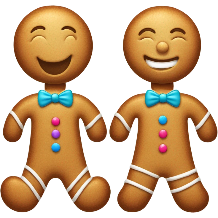 Gingerbread man emoji