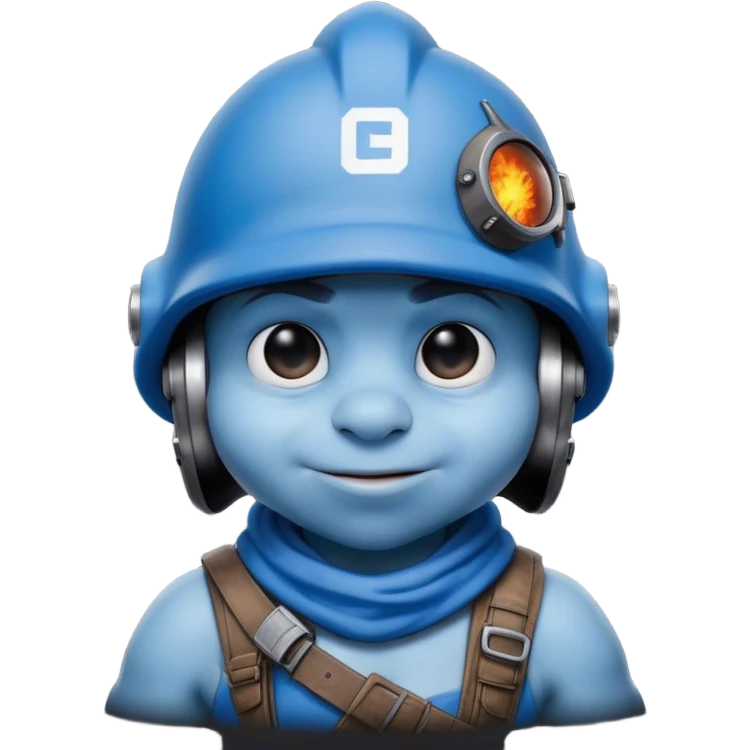 Смурфик в шлем нферно пабг мбаил emoji