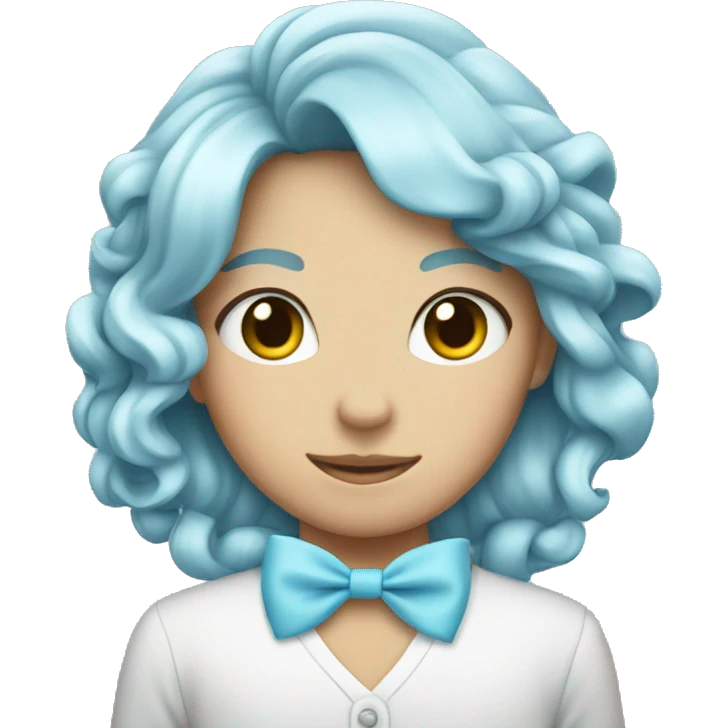 Light blue bow emoji