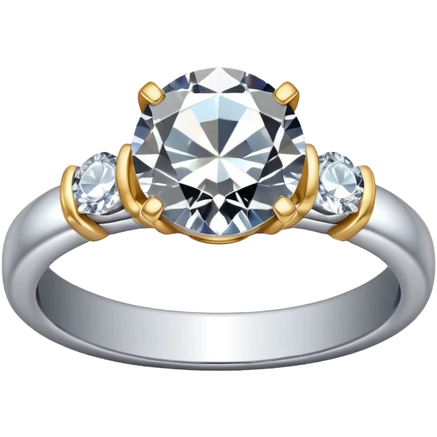 glitter diamond married ring emoji