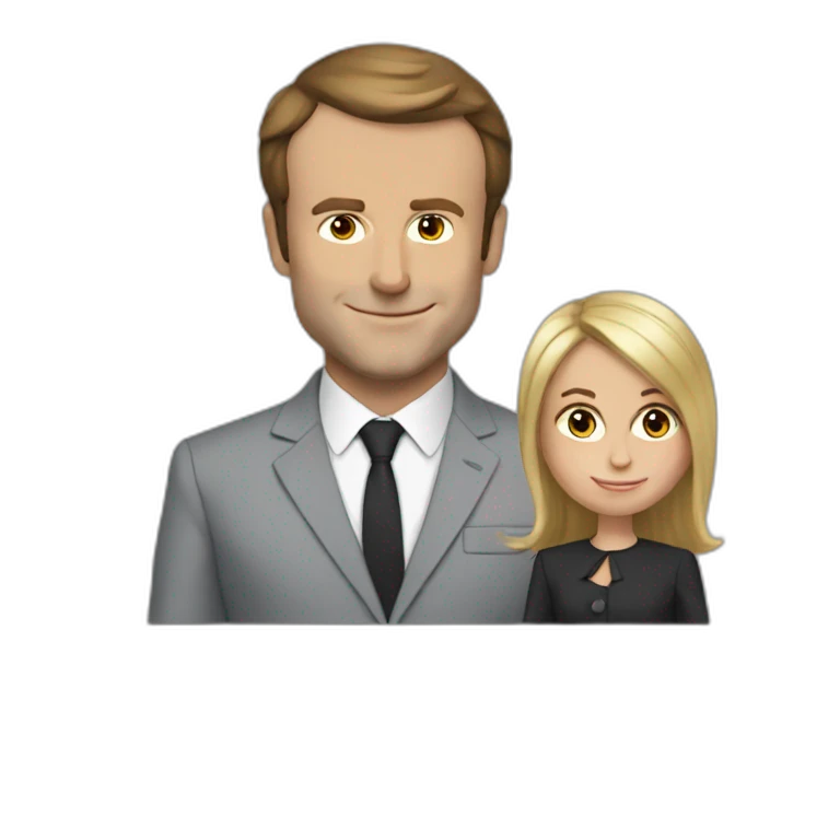 macron sur brigitte emoji