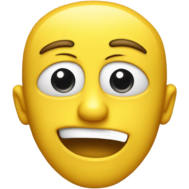 side eye yellow face emoji