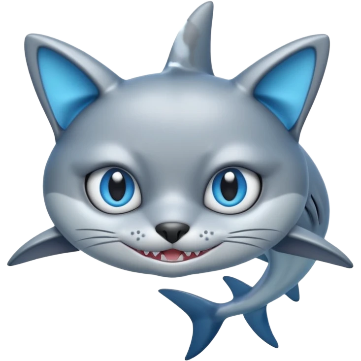 shark x cat emoji