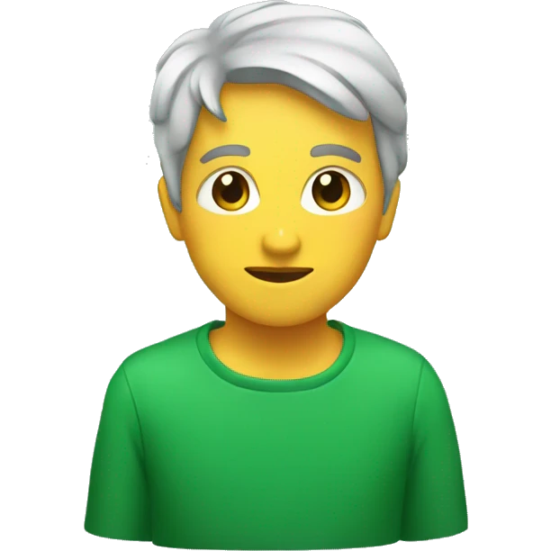Espejo verde emoji