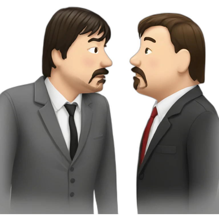 David Brent Kissing Graham Linehan emoji