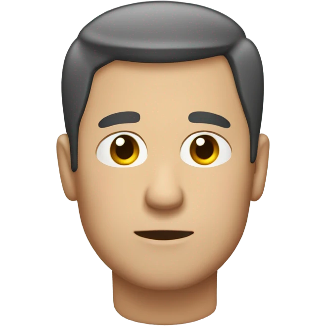 Middle aged man with dark short hair with his eyes closed emoji