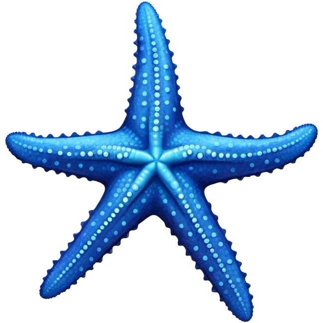 Blue starfish emoji