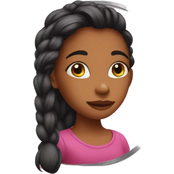 girl reflects in the mirror emoji