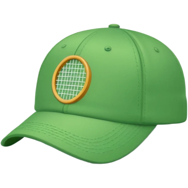 green tennis hat emoji