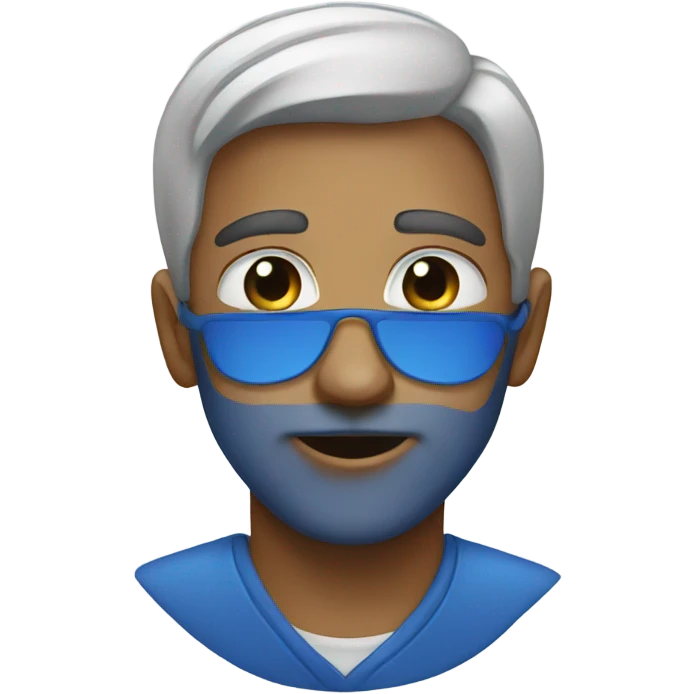 Blue emoji