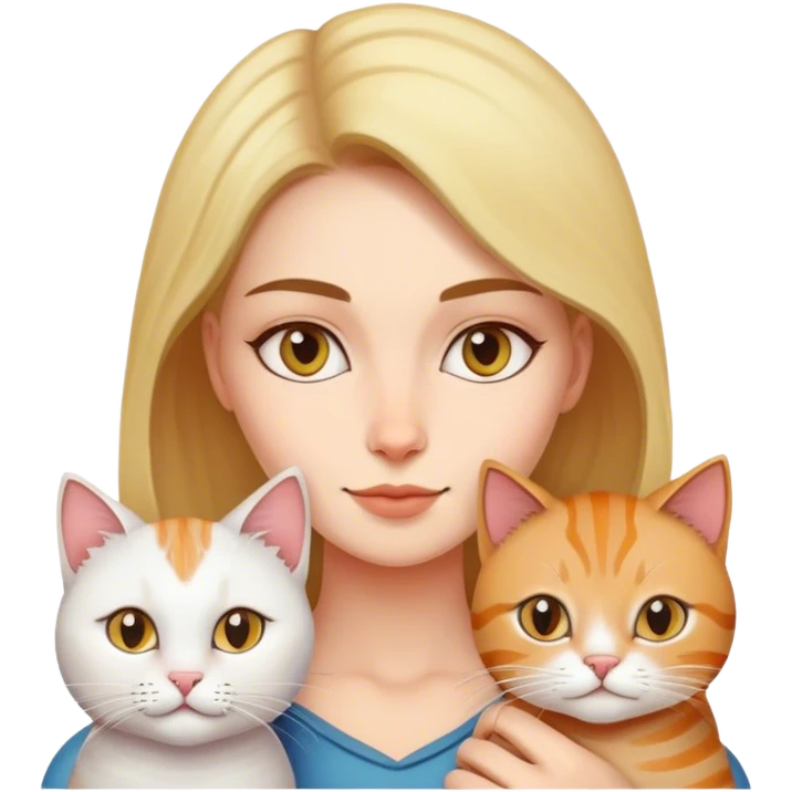 Women with cat emoji