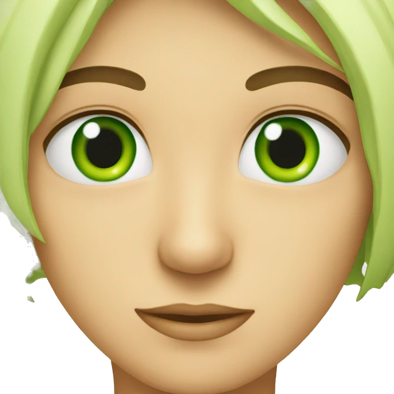 Ojos verdes emoji