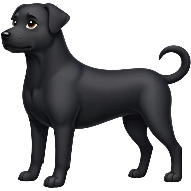 Black dog emoji