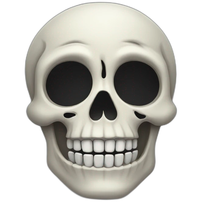 spooky scary skeleton  emoji