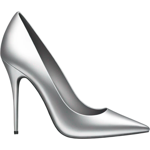 Silver high heels emoji