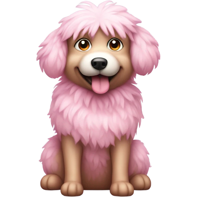 Dog pink emoji